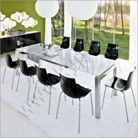 Airport nyitható asztal (fémváz üvegtető) Fémlábas asztalok - modern olasz design butorok es kanapek