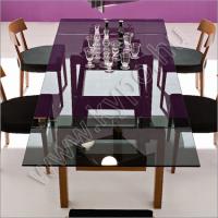 Hyper nyitható asztal (faláb-üvegtető) Falábas asztalok - modern olasz design butorok es kanapek
